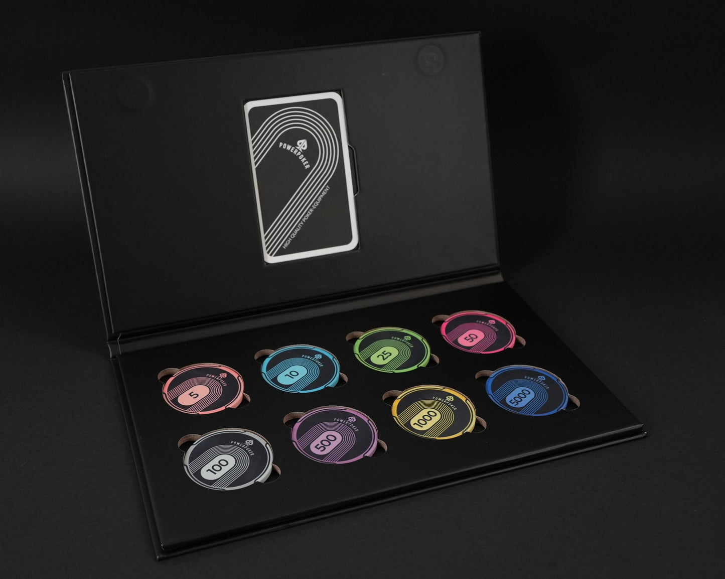 "BLACK EDITION" Sample Set - 8 pcs. Ceramic Poker Chips