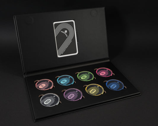 "BLACK EDITION" Sample Set - 8 pcs. Ceramic Poker Chips