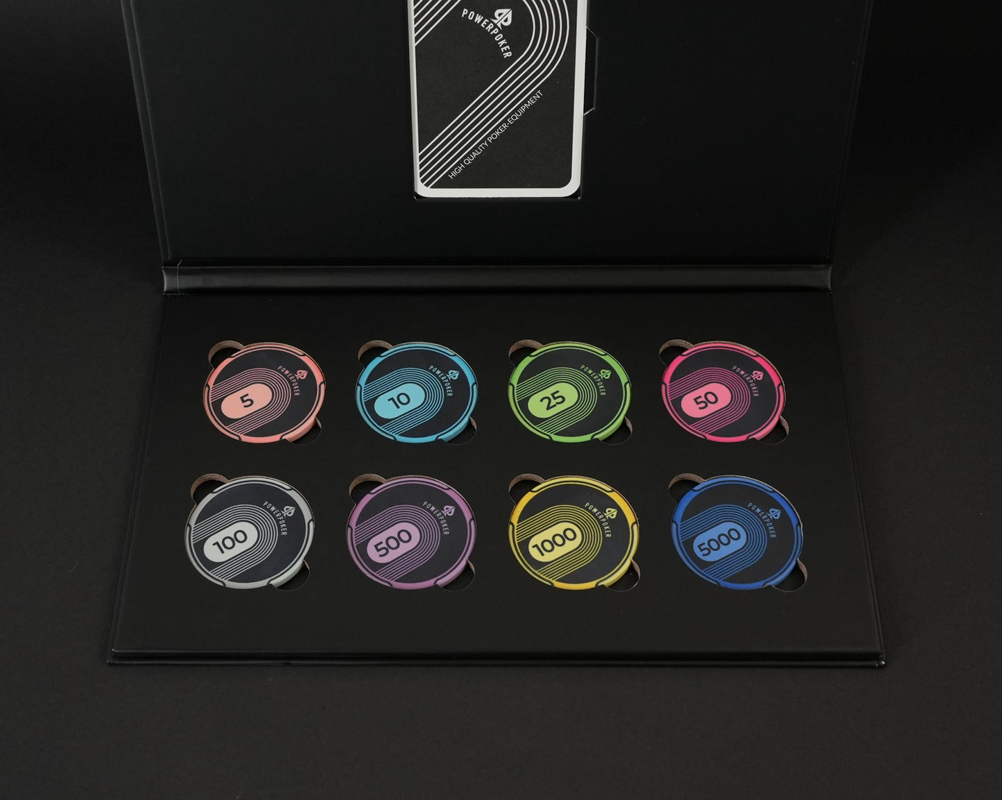 "BLACK EDITION" Sample Set - 8 pcs. Ceramic Poker Chips