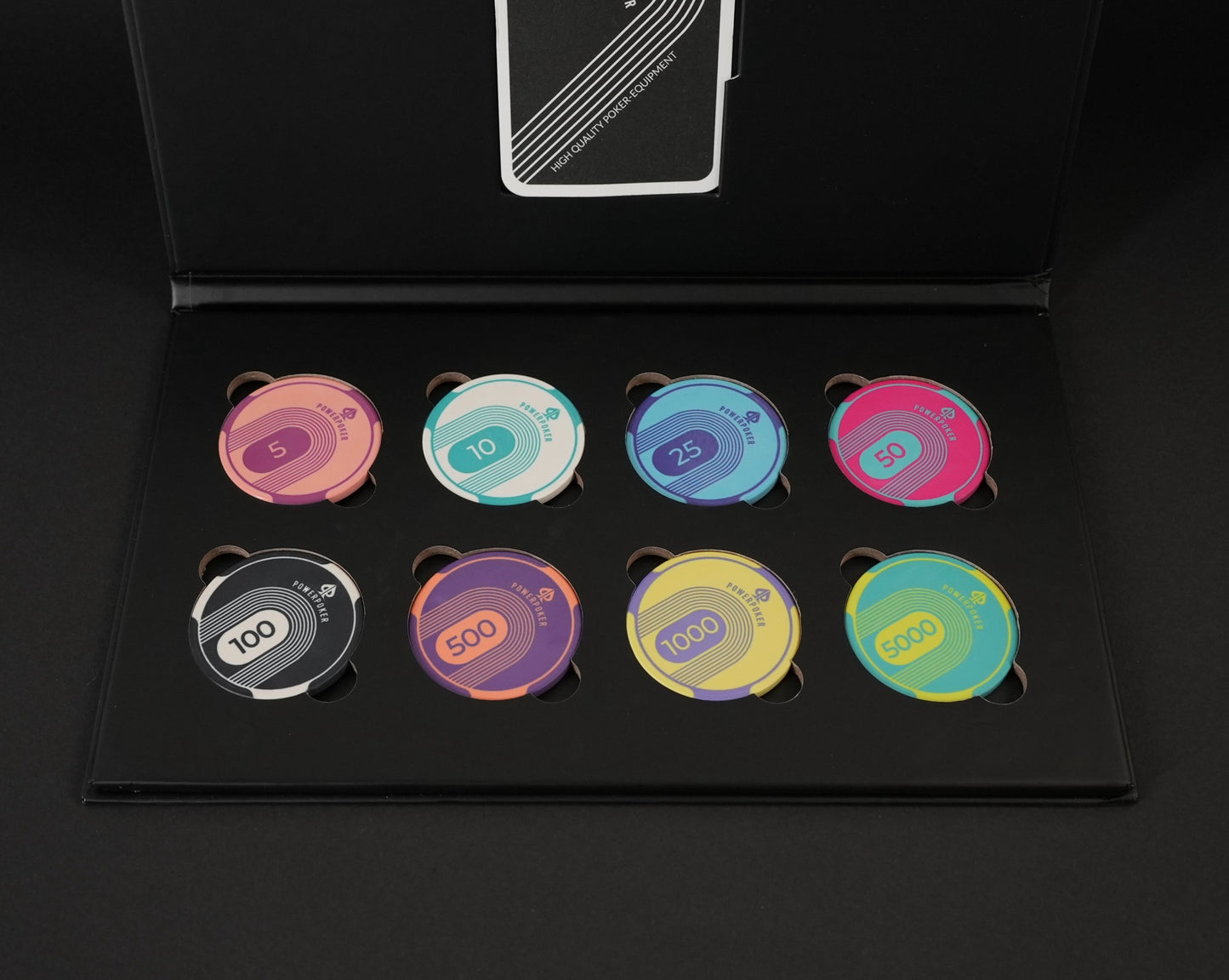 "SPORTS" Sample Set - 8 pcs. Ceramic Poker Chips