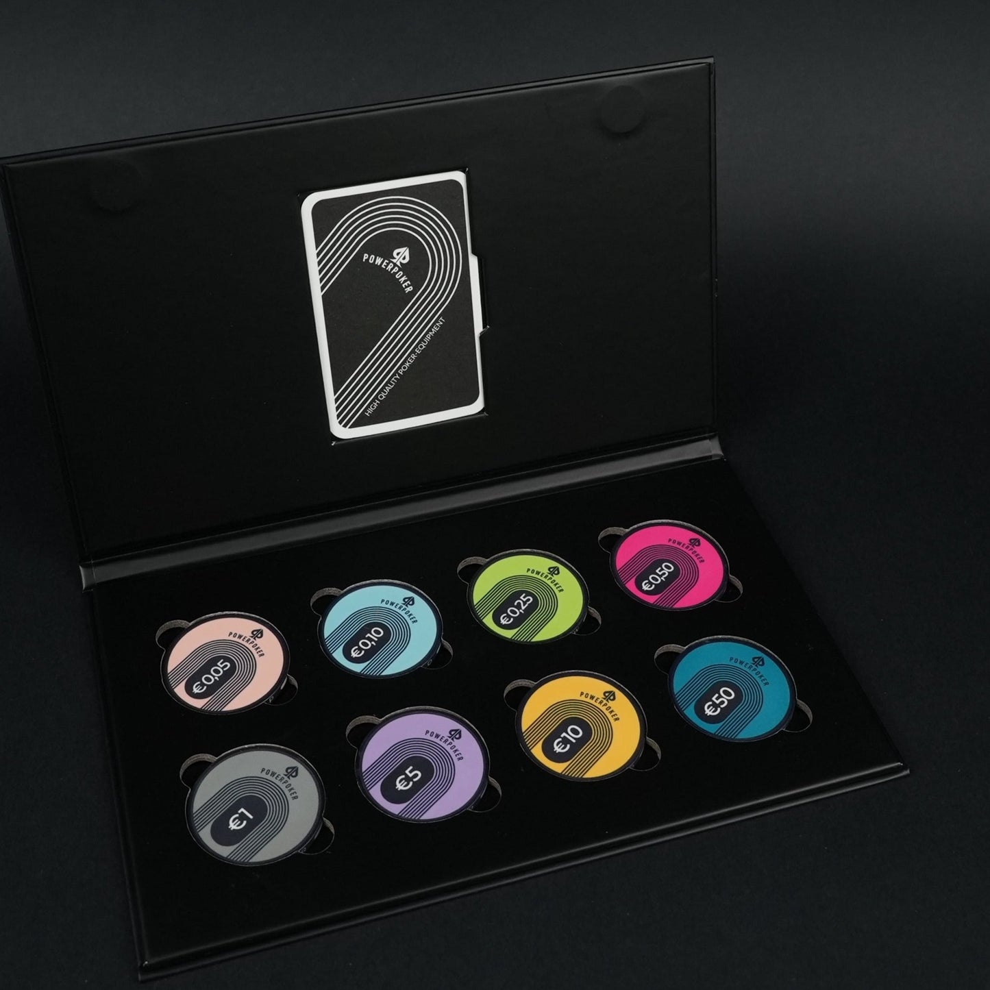 "Sin City" Sample Set - 8 pieces of ceramic poker chips