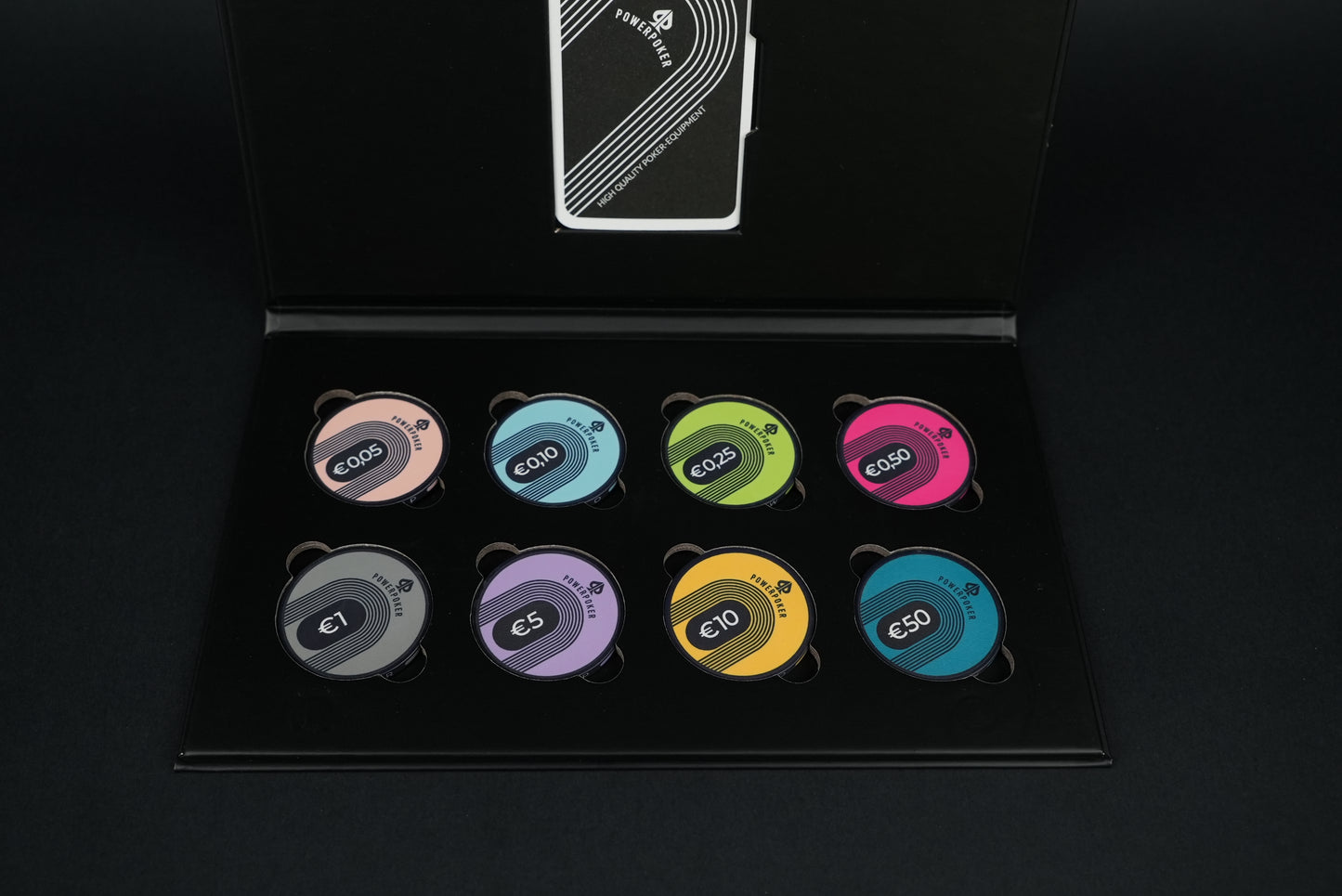 "Sin City" Sample Set - 8 pieces of ceramic poker chips