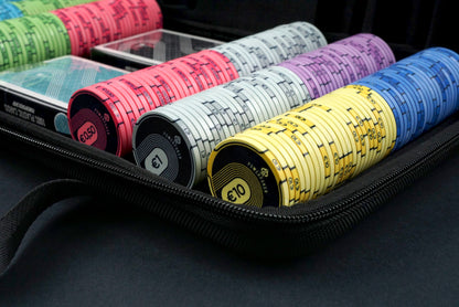Pokerkoffer Komplett Set - "Black Edition" CASH 300