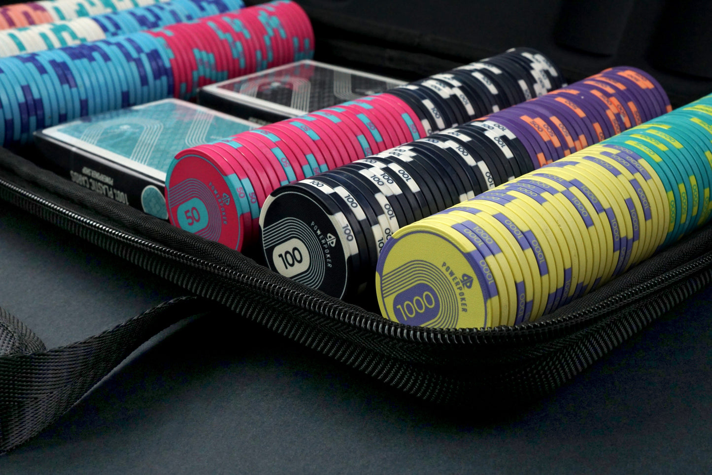 Pokerkoffer Komplett Set - "Sports" Turnier 300