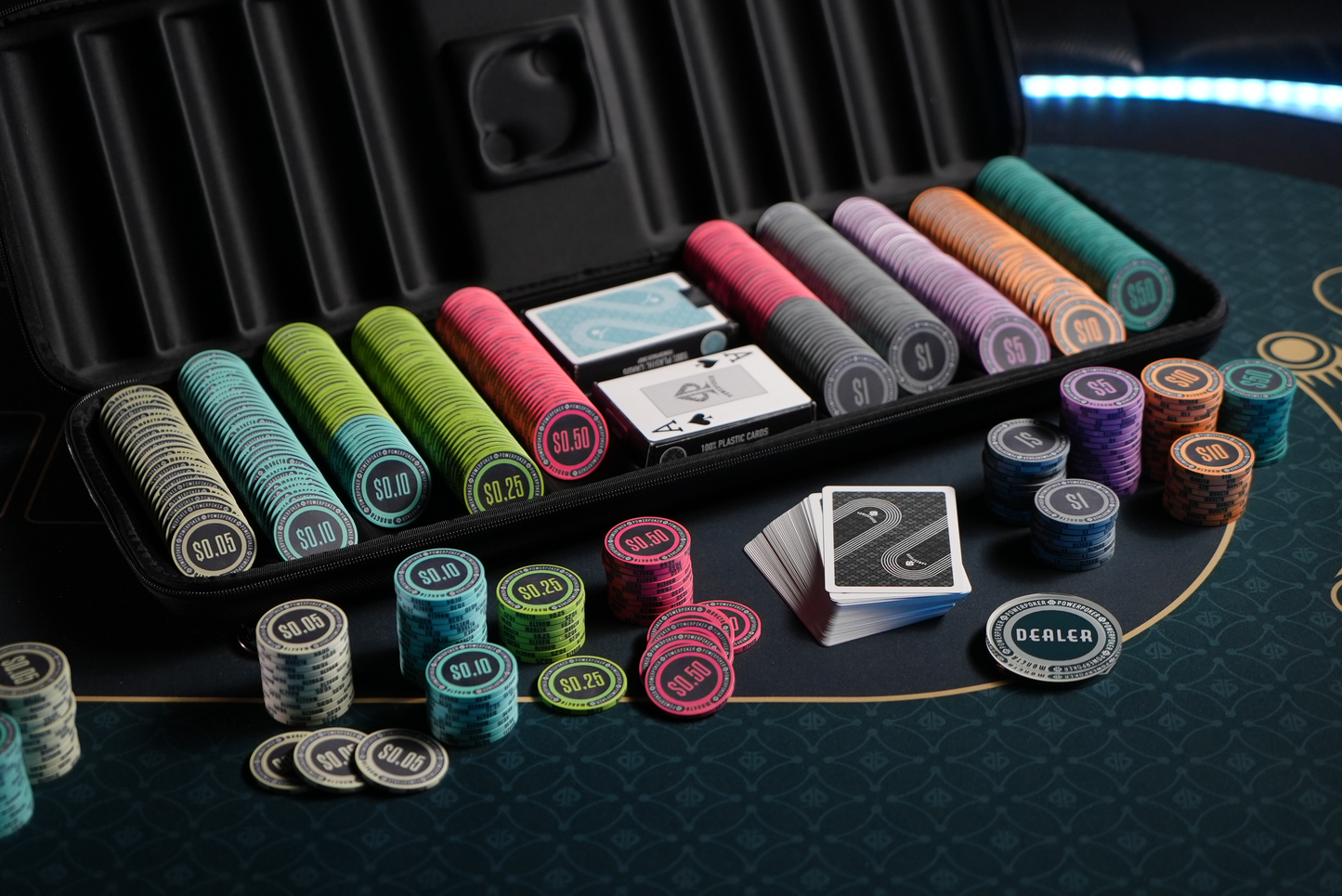 Poker case complete set - Moneta "Las Vegas" CASH 500