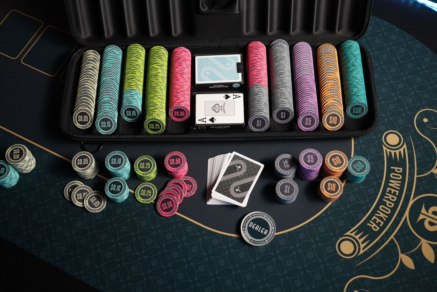 Poker case complete set - Moneta "Las Vegas" CASH 500