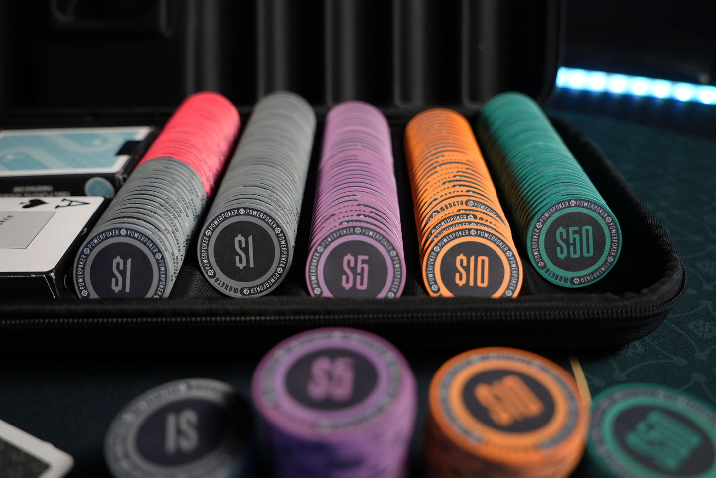 Pokerkoffer Komplett Set - Moneta "Las Vegas" Turnier 500