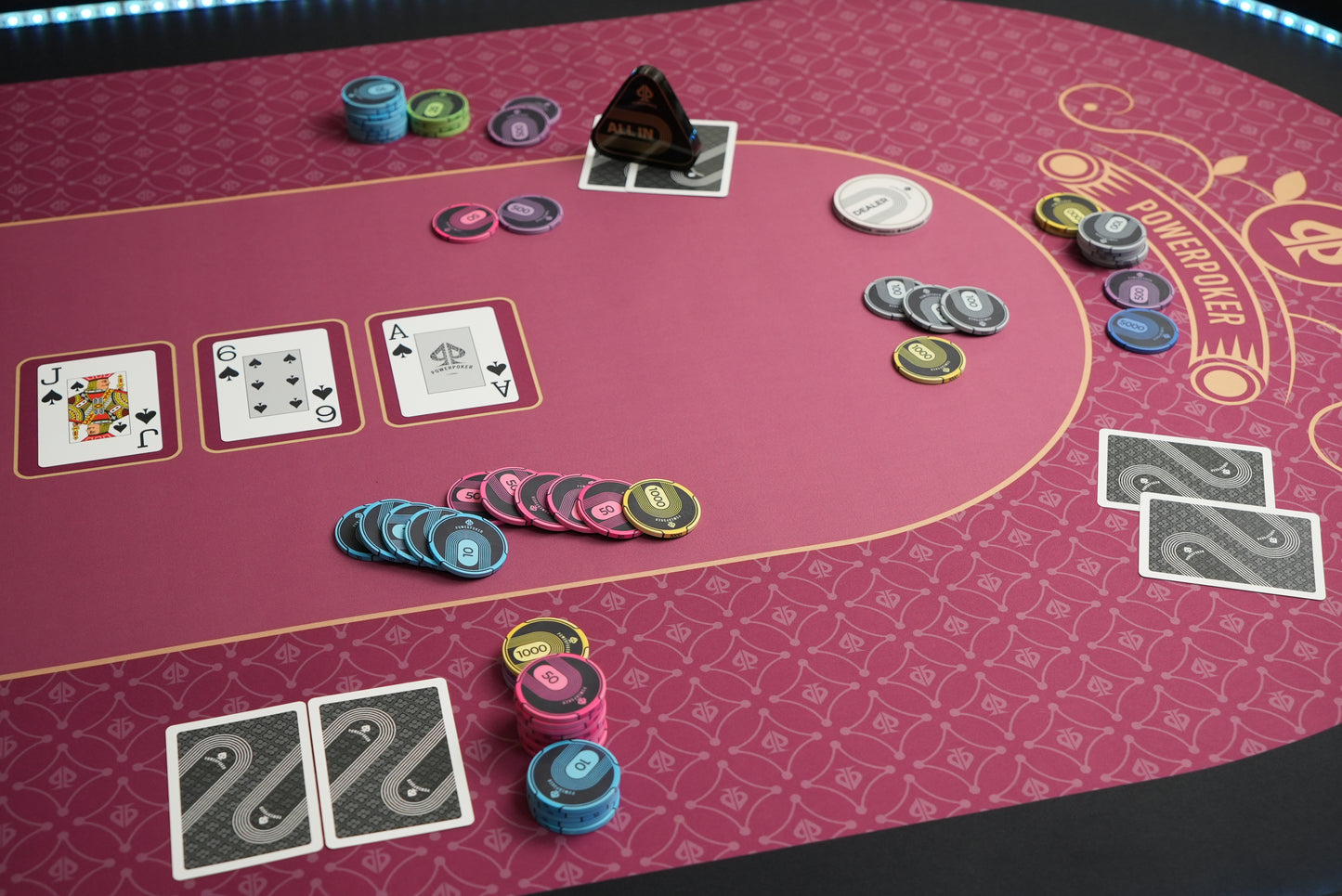ROYAL RED - Poker Mat / 180cm or 140cm