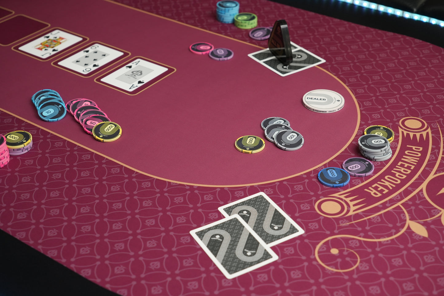 ROYAL RED - Poker Mat / 180cm or 140cm