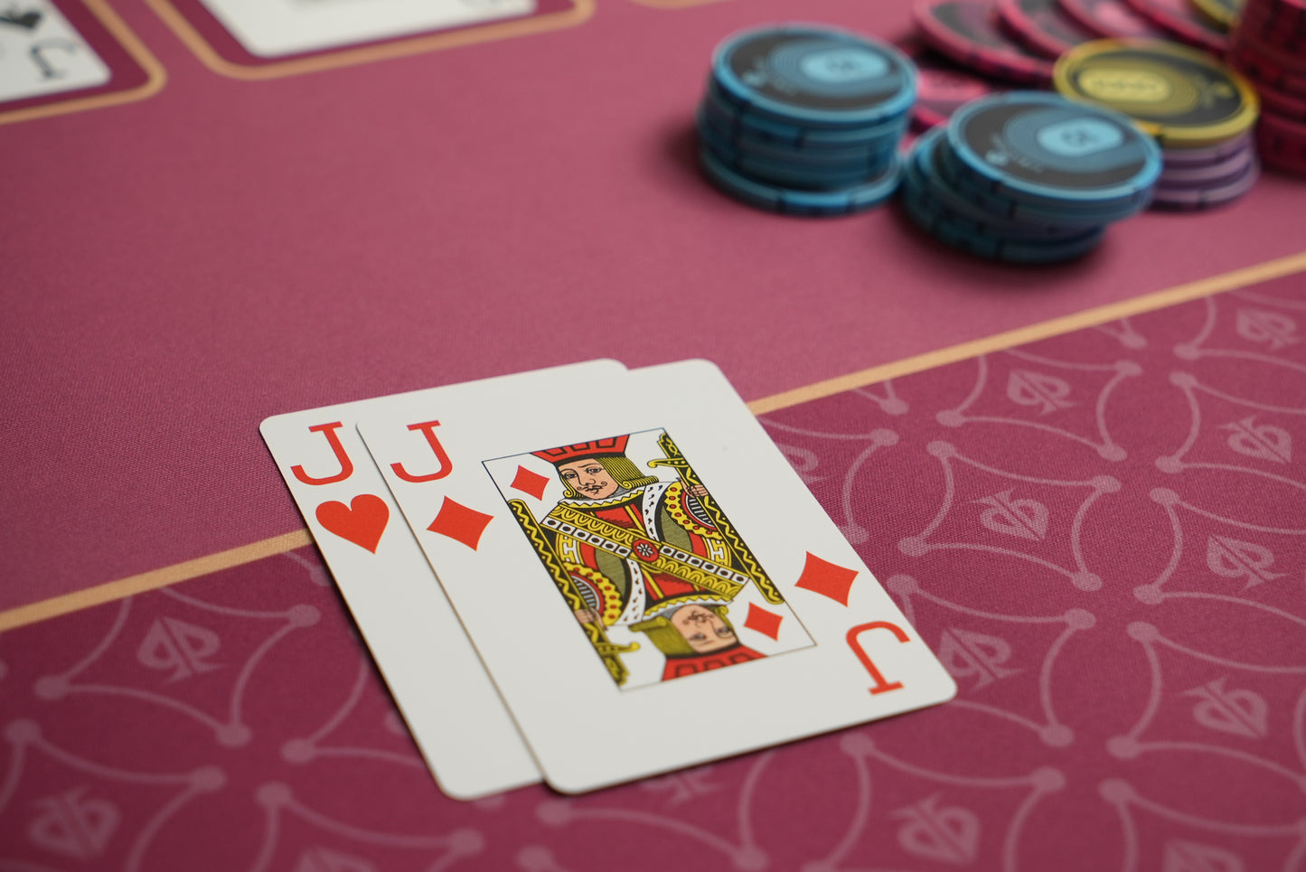 ROYAL RED - Poker Mat / 180cm or 140cm