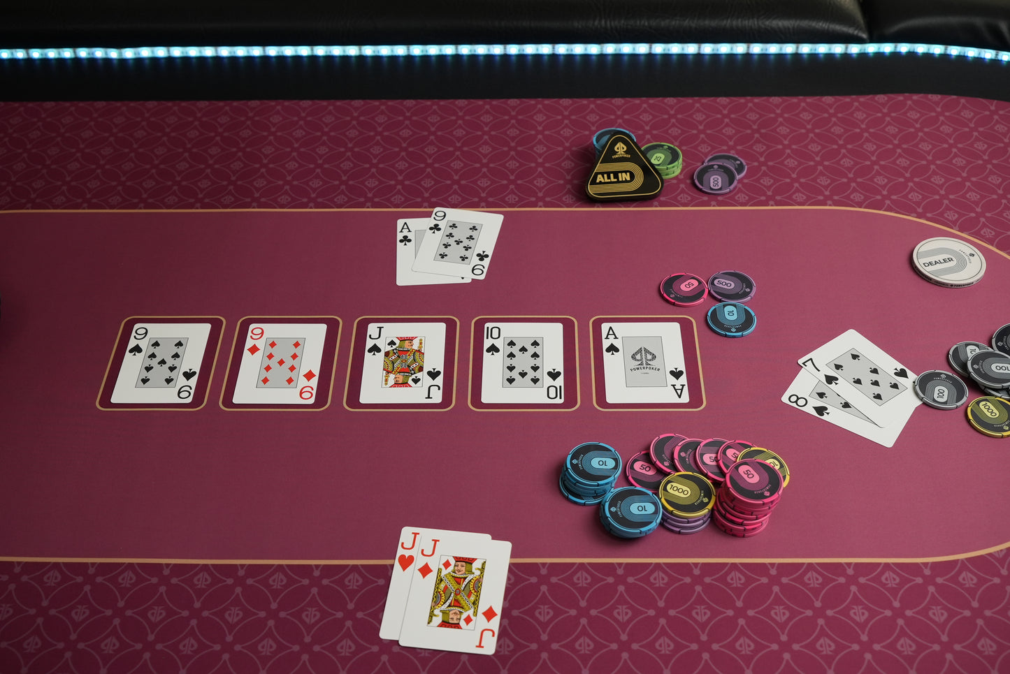 ROYAL RED - Poker Mat / 180cm or 140cm