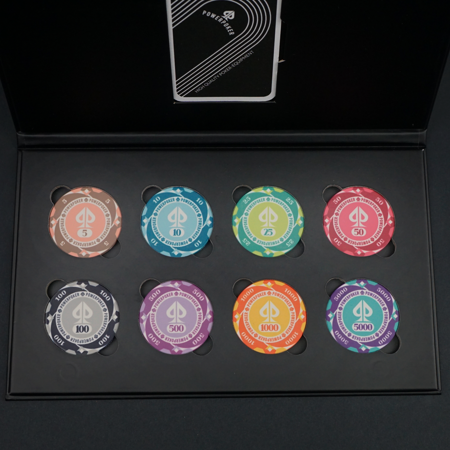 "Hurricane" Sample Set - 8 Stück Keramik Pokerchips