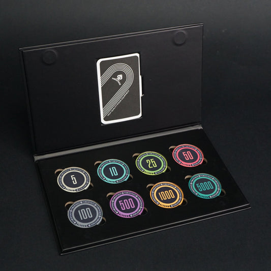 MONETA "Las Vegas" Sample Set - 8 piezas de fichas de póquer de cerámica