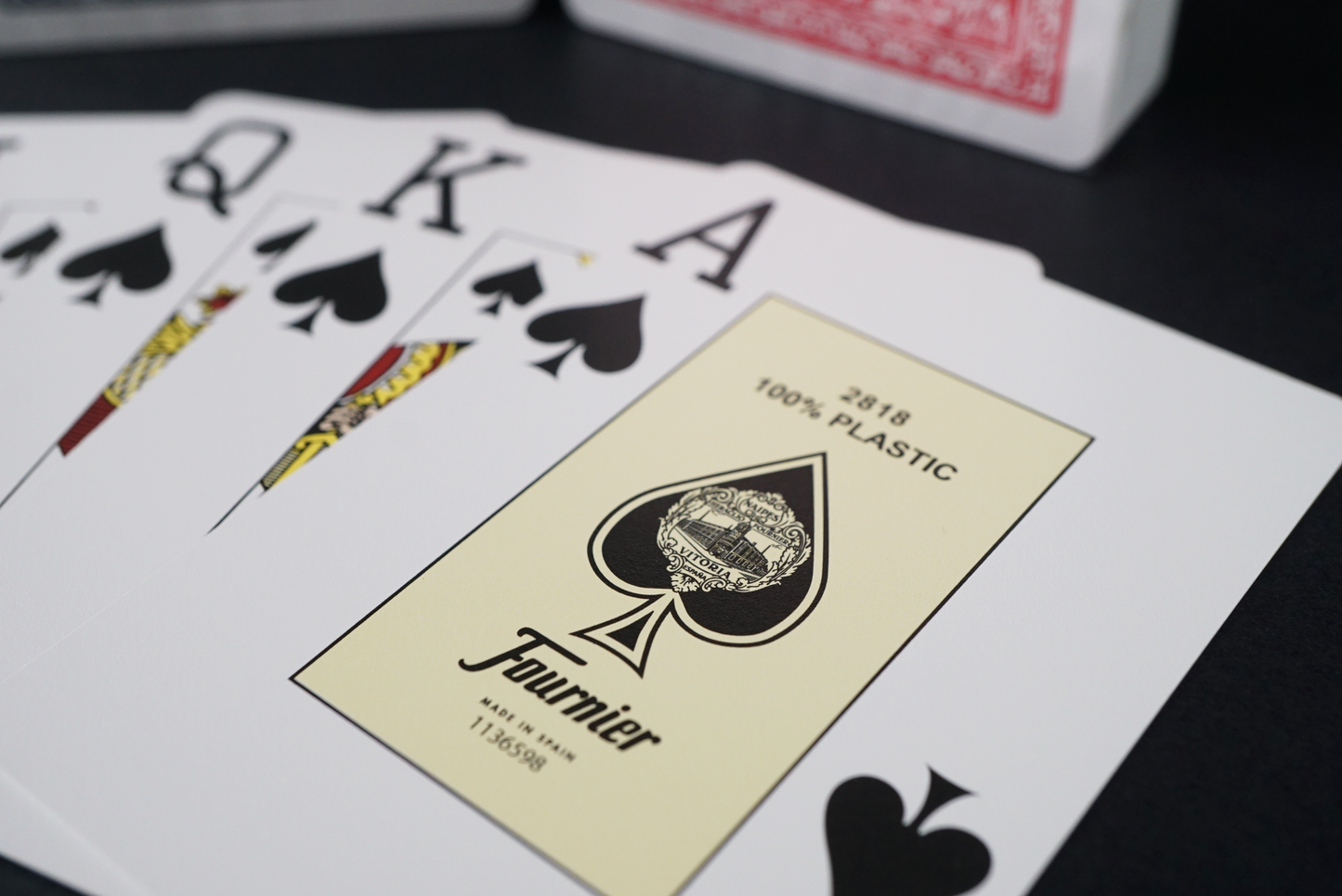 Fournier 2818 Poker Karten - Doppelpack 100% Plastik JUMBO Index