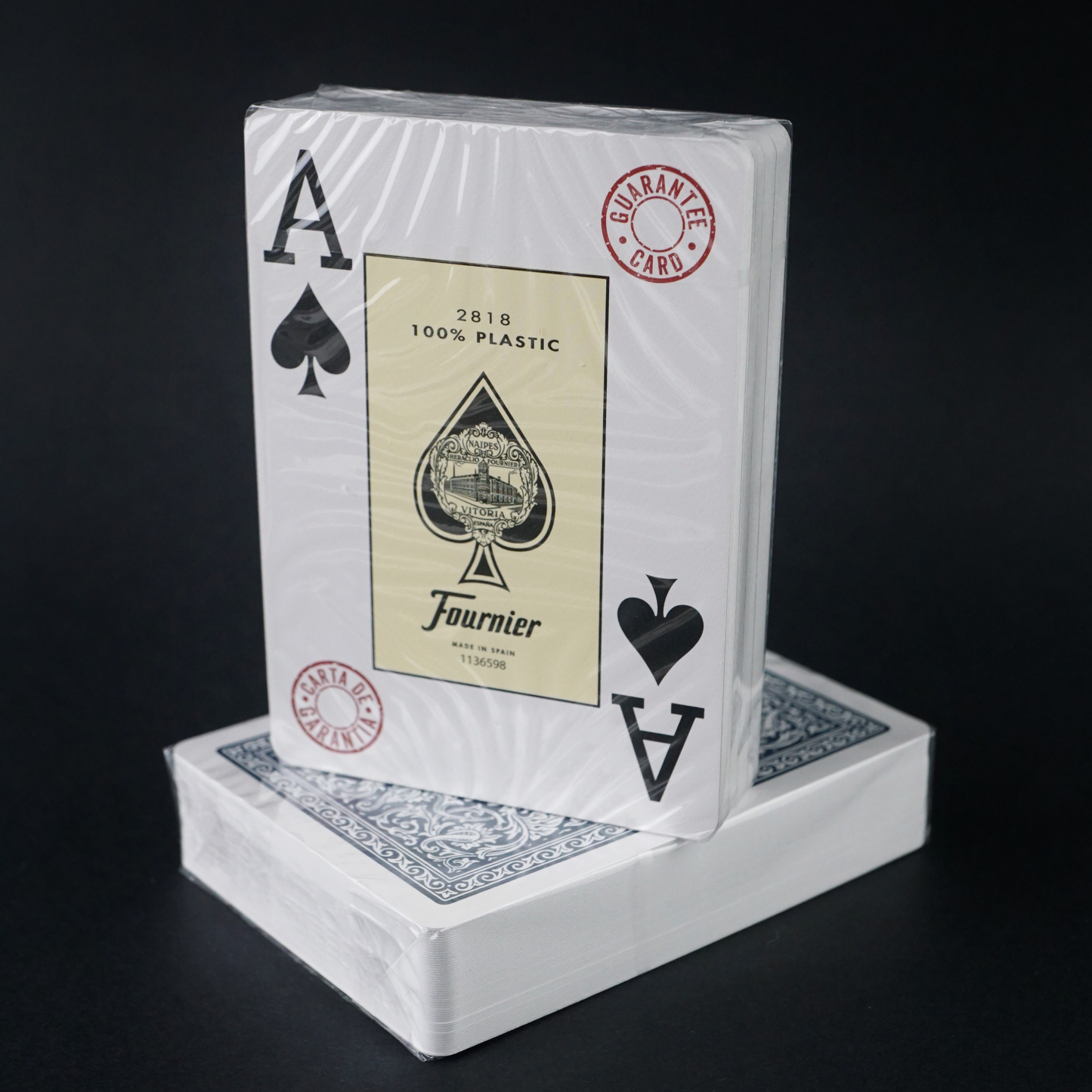 Fournier 2818 Poker Karten - Doppelpack 100% Plastik JUMBO Index