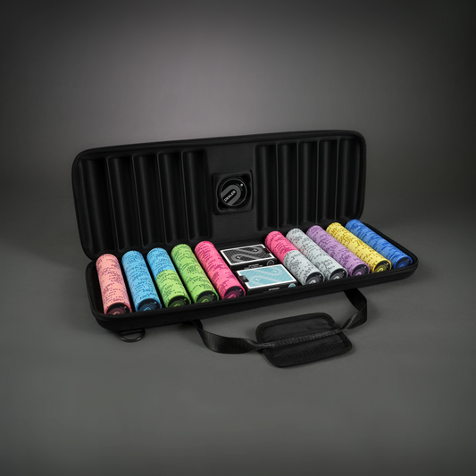 Poker case complete set - "Black Edition" CASH 500