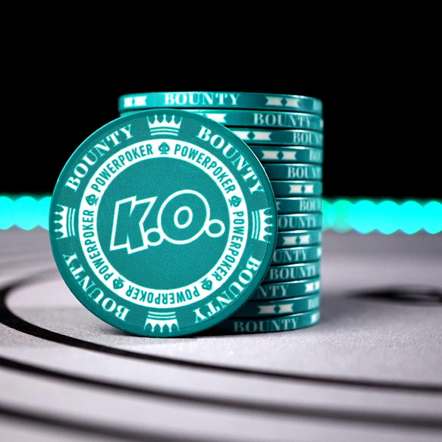 KO Bounty GREEN - Fichas de Poker Cerámica (25 piezas)