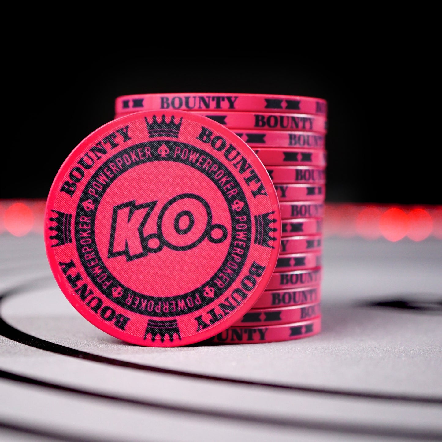 KO Bounty RED - Fichas de Poker Cerámica (25 piezas)