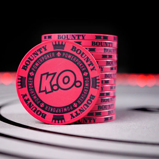 K.O. Bounty RED - Keramik Pokerchips (25 Stück)