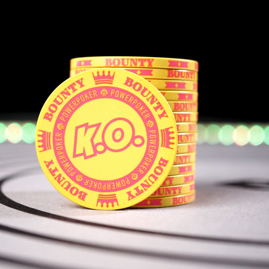 K.O. Bounty YELLOW - Keramik Pokerchips (25 Stück)