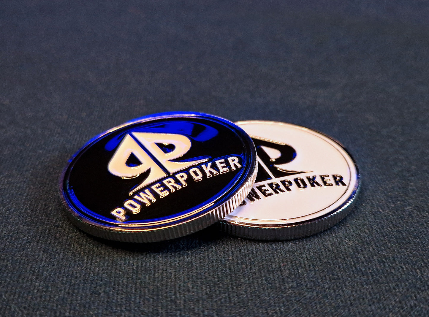 Card Protector Poker Guard - Black / White Metal
