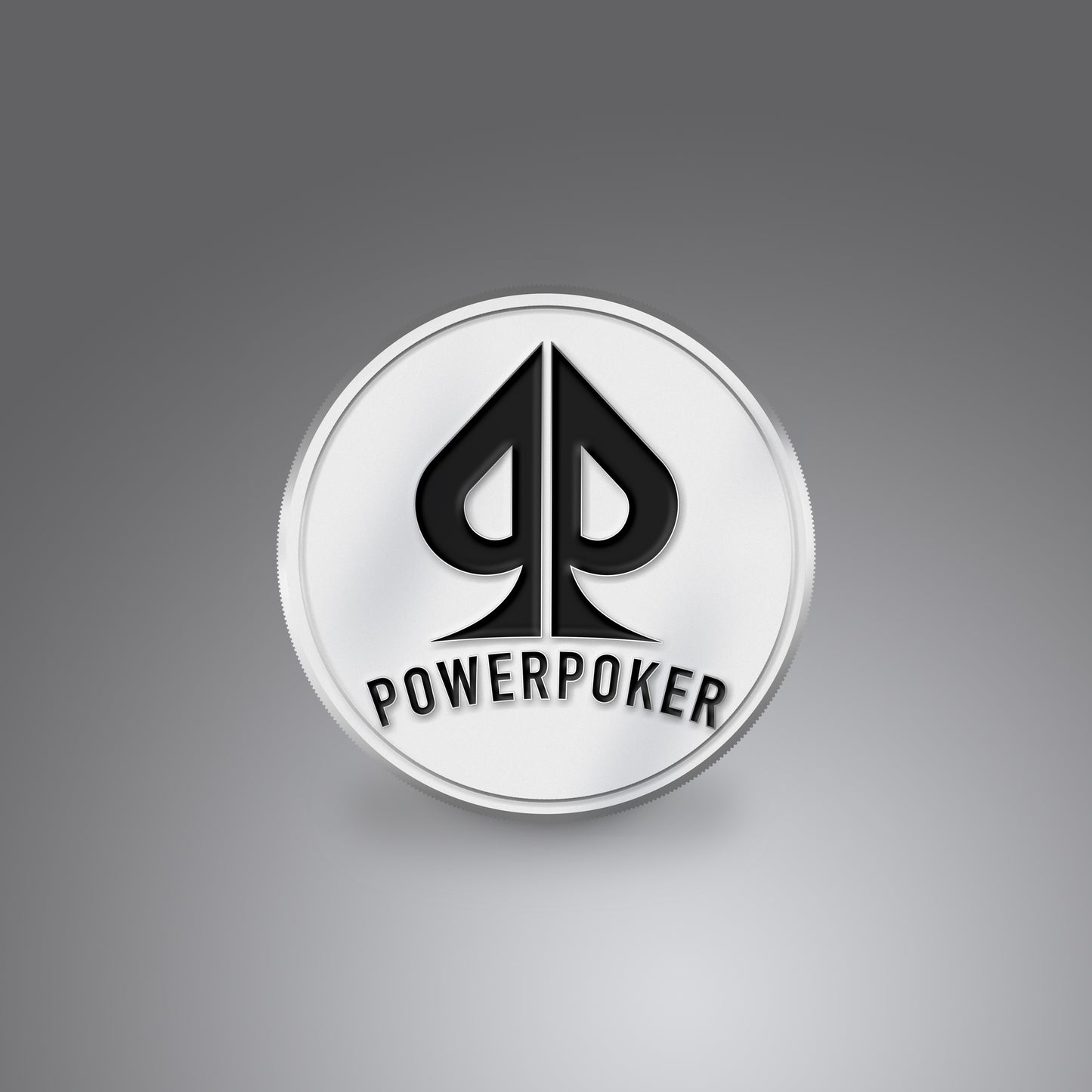 Card Protector Poker Guard - Black / White Metal