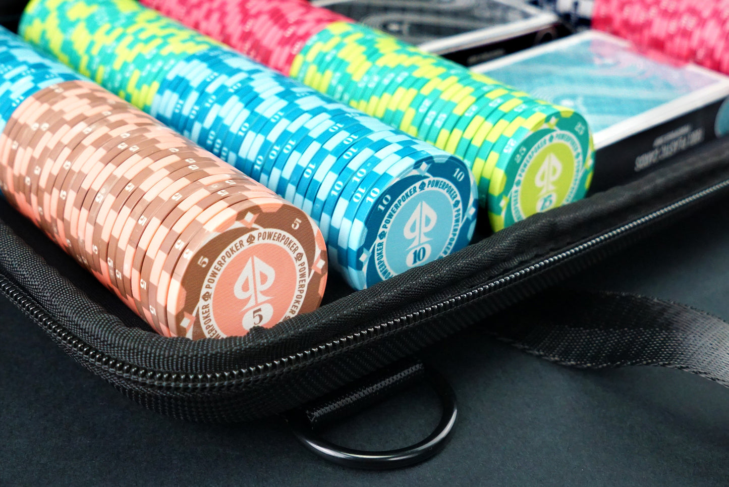 Pokerkoffer Komplett Set - "Hurricane Edition" Turnier 300