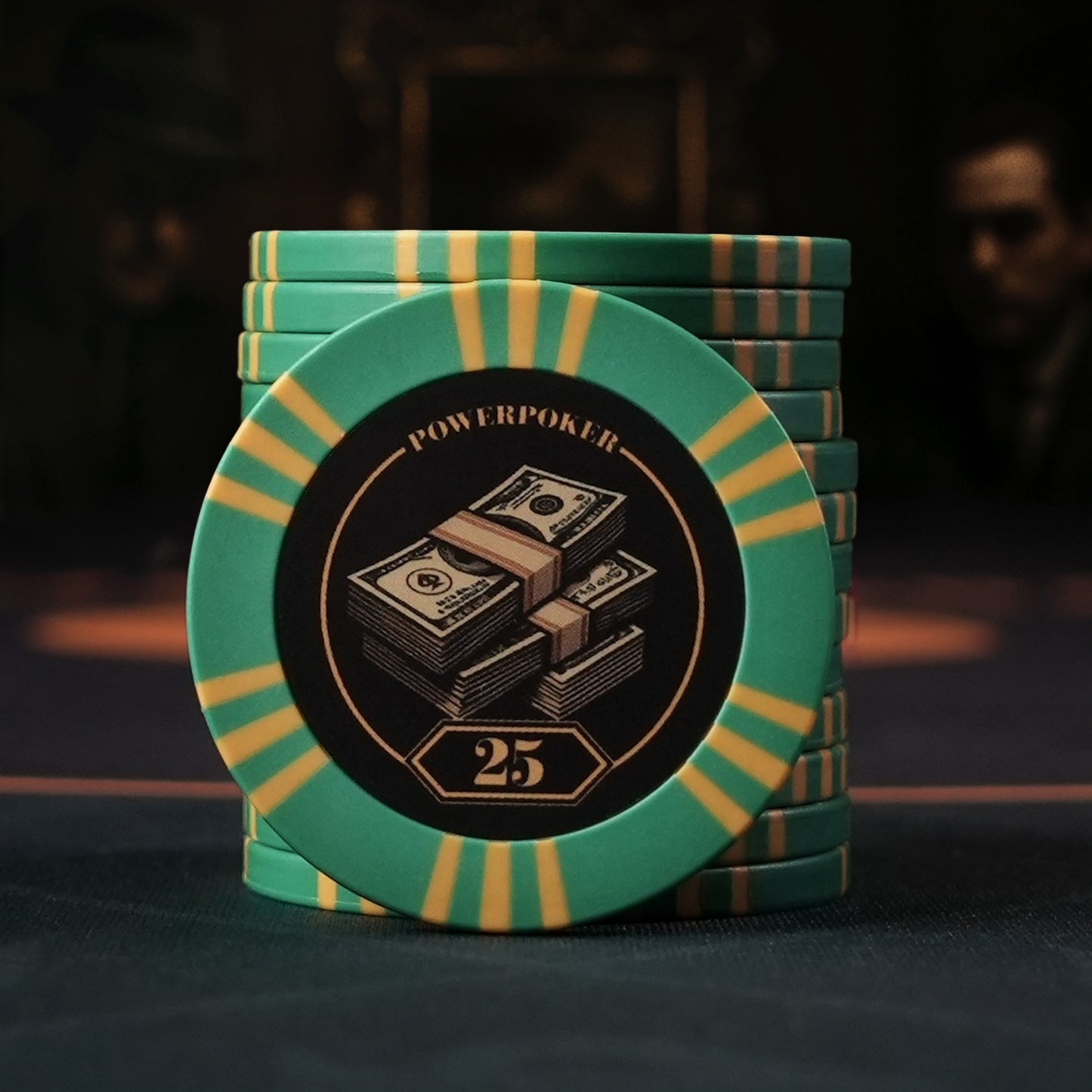 The Mafia Edition - Clay Pokerchips - Wert 25 "The Loot" (50 Stück)