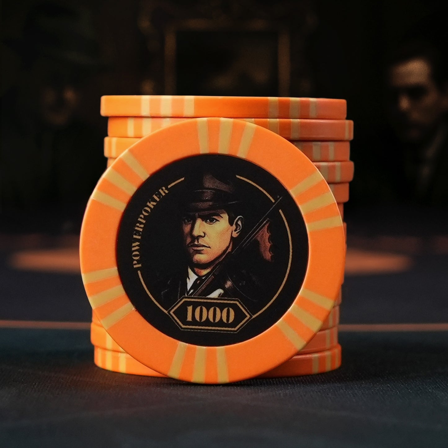The Mafia Edition - Clay Pokerchips - Wert 1000 "Johnny" (50 Stück)