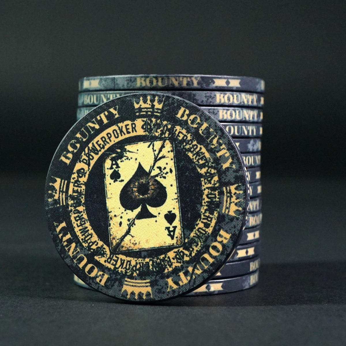 K.O. Bounty DEAD MAN'S ACE - Black - Keramik Pokerchips (25 Stück)