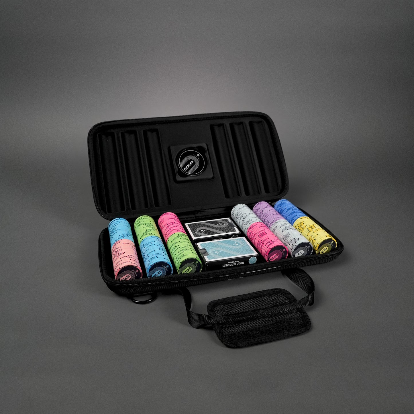 Poker Case Complete Set - "Black Edition" CASH 500