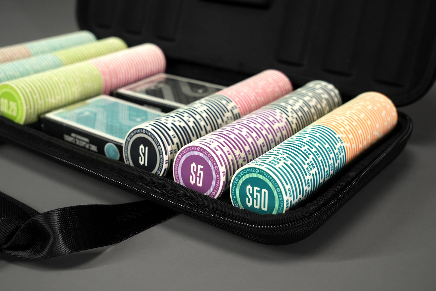 Poker case complete set - Moneta "Miami White" CASH 300