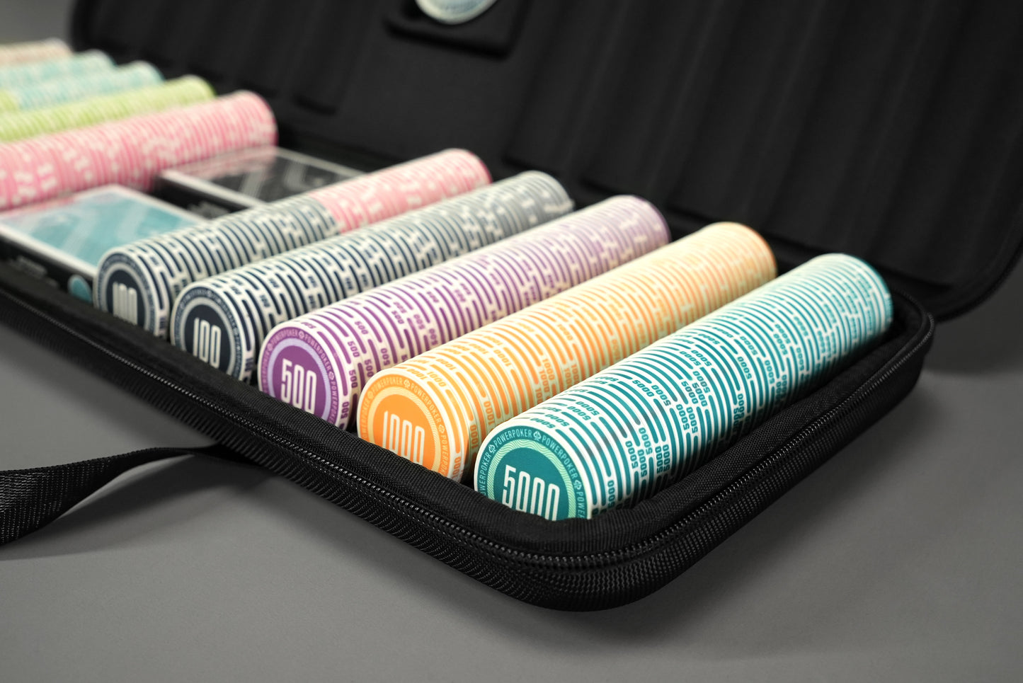 Poker case complete set - Moneta "Miami White" tournament 500