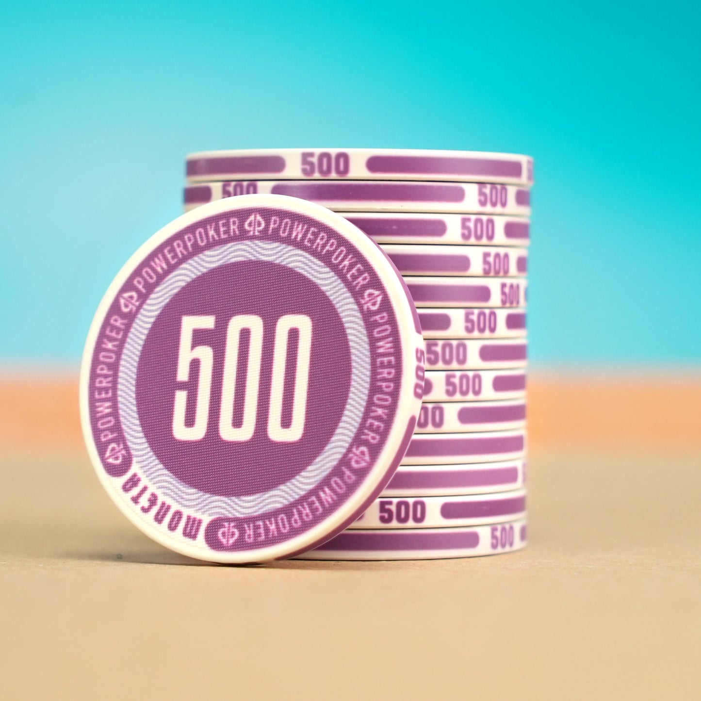 Juego completo de maletines de poker - Moneta "Miami White" Tournament 300