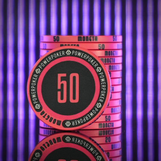 Moneta "Las Vegas" 50 - Fichas de Poker de Cerámica (25 piezas)