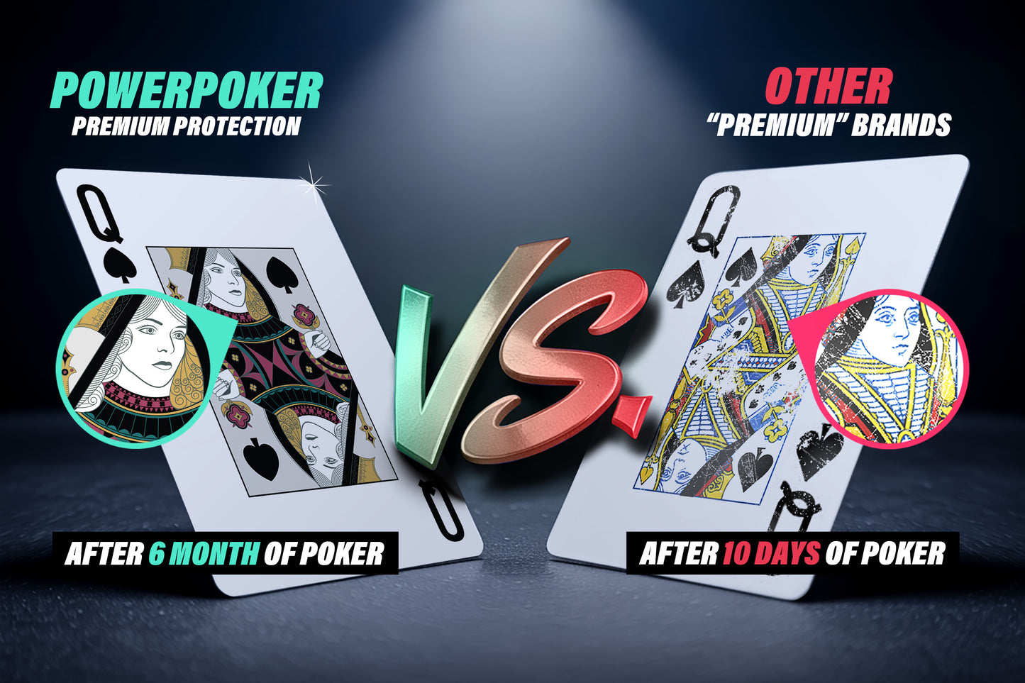 "Fournier" 100% Plastic Poker Cards "Black"