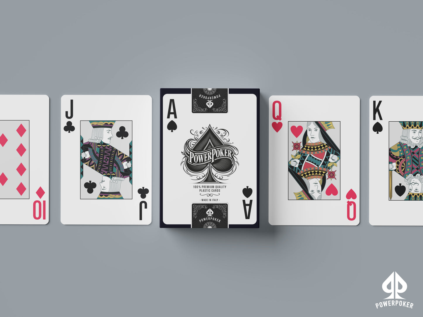 "Fournier" 100% Plastic Poker Cards "Black"