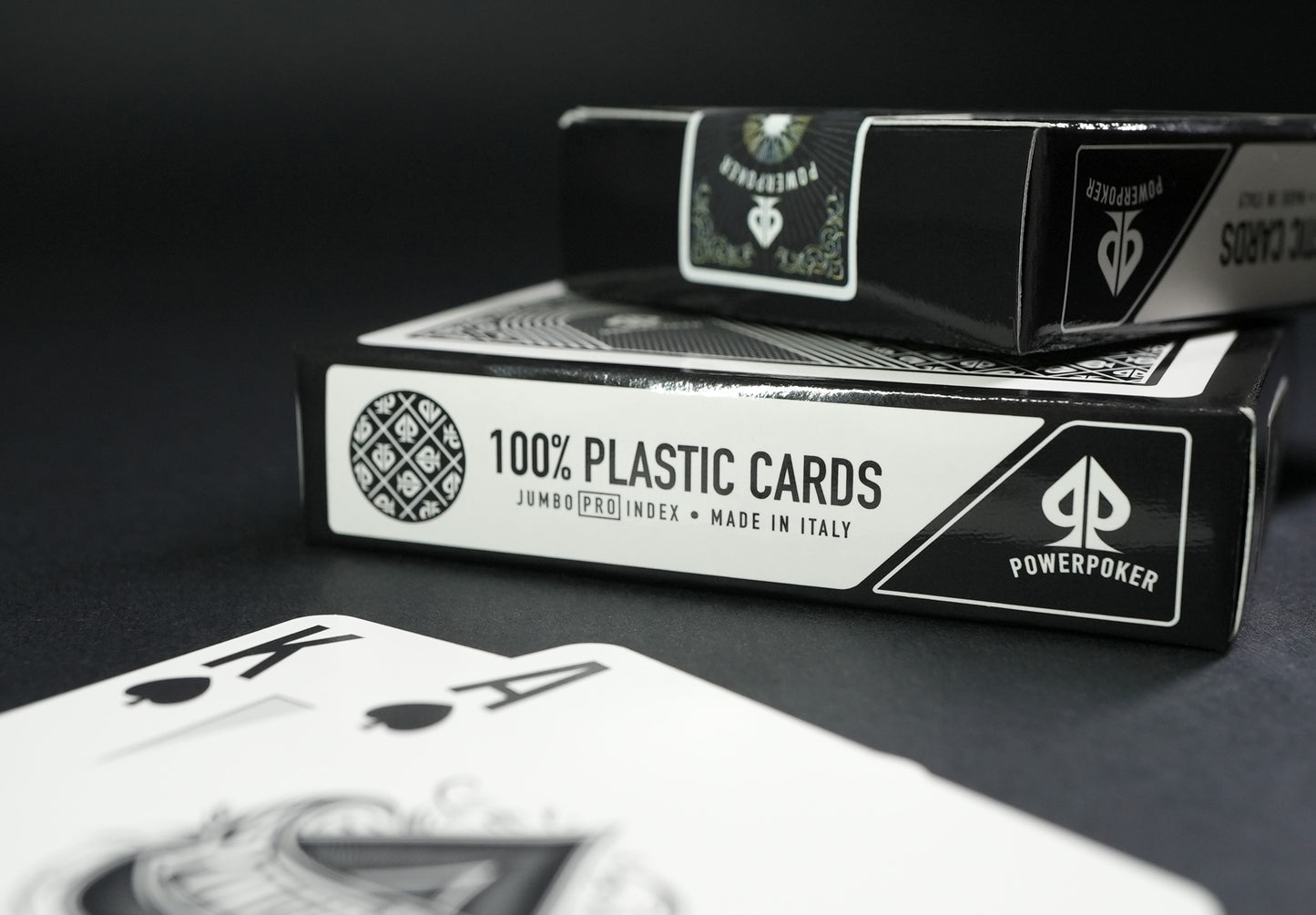 "Fournier" 100% Plastic Poker Cards "Black"