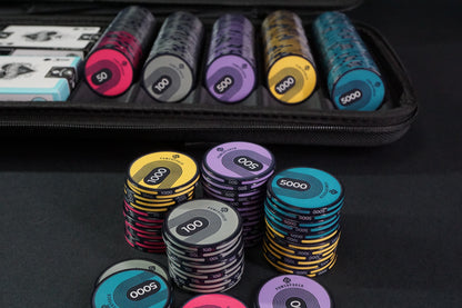 Pokerkoffer Komplett Set - "Sin City Pro" Turnier 500