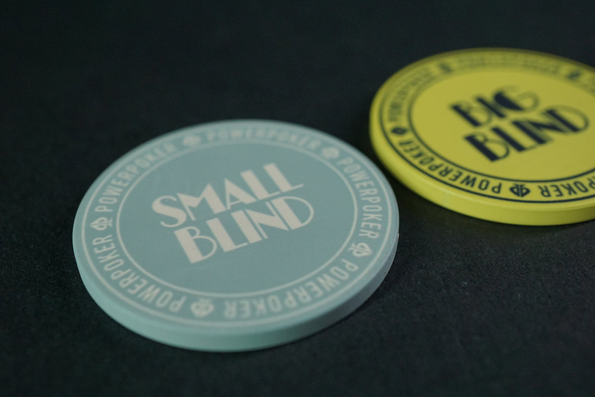 Small Blind / Big Blind Buttons - 42mm Keramik Pokerchips