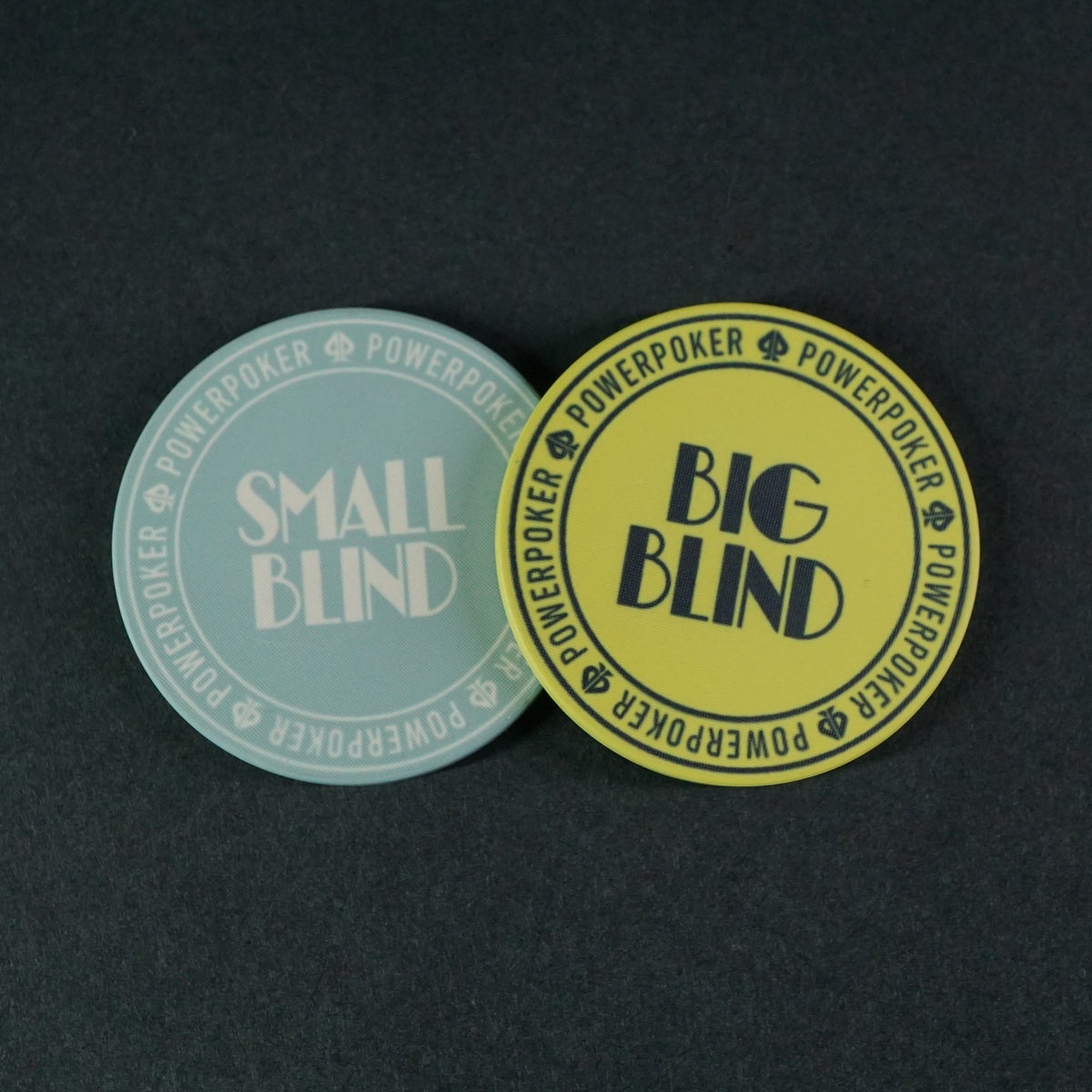 Small Blind / Big Blind Buttons - 42mm Keramik Pokerchips