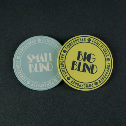 Small Blind / Big Blind Buttons - 42mm Keramik Pokerchips