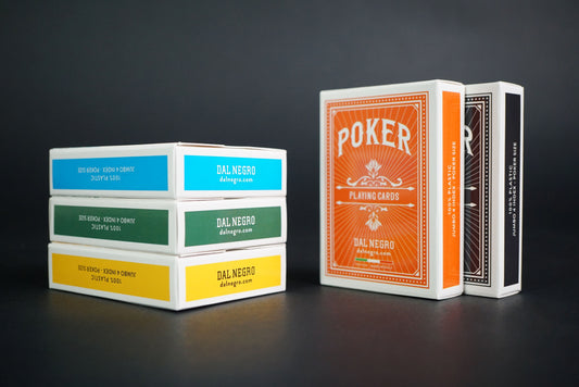 DAL NEGRO - 100% Plastik JUMBO 4 INDEX Poker Karten