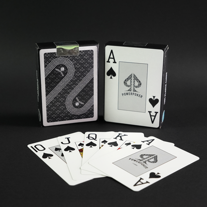 "Fournier" 100% Plastic Poker Cards "Black"