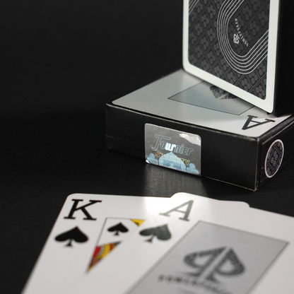 'Fournier' 100% Plastik  Pokerkarten Black