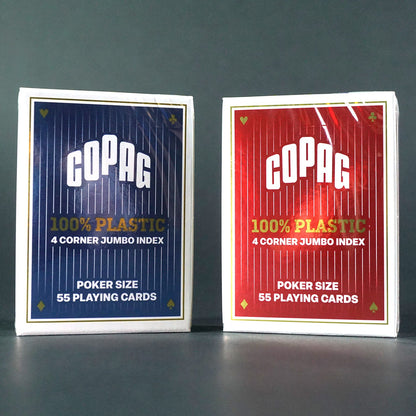 Doppelpack - COPAG - 4 Corner Jumbo Index - 100% Plastik Poker Karten