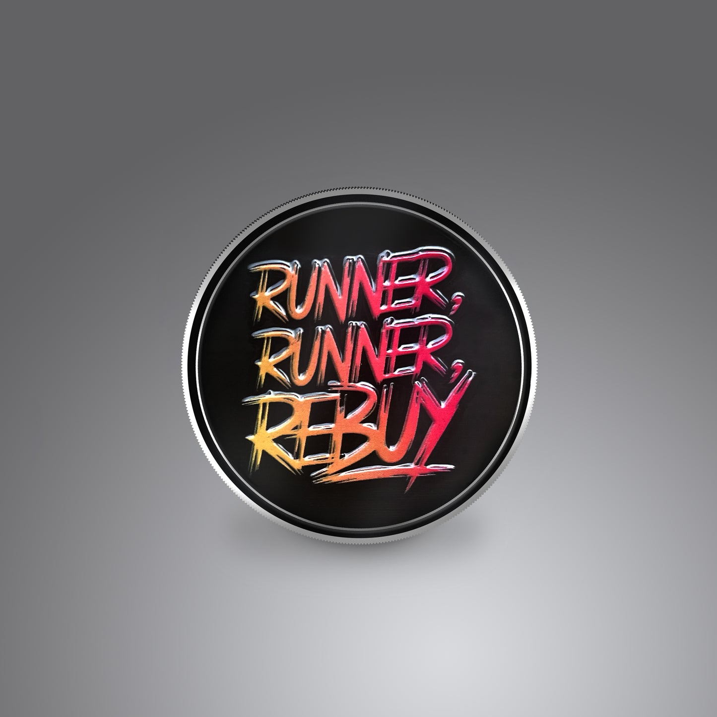 Card Protector Poker Guard - Black / White Metal