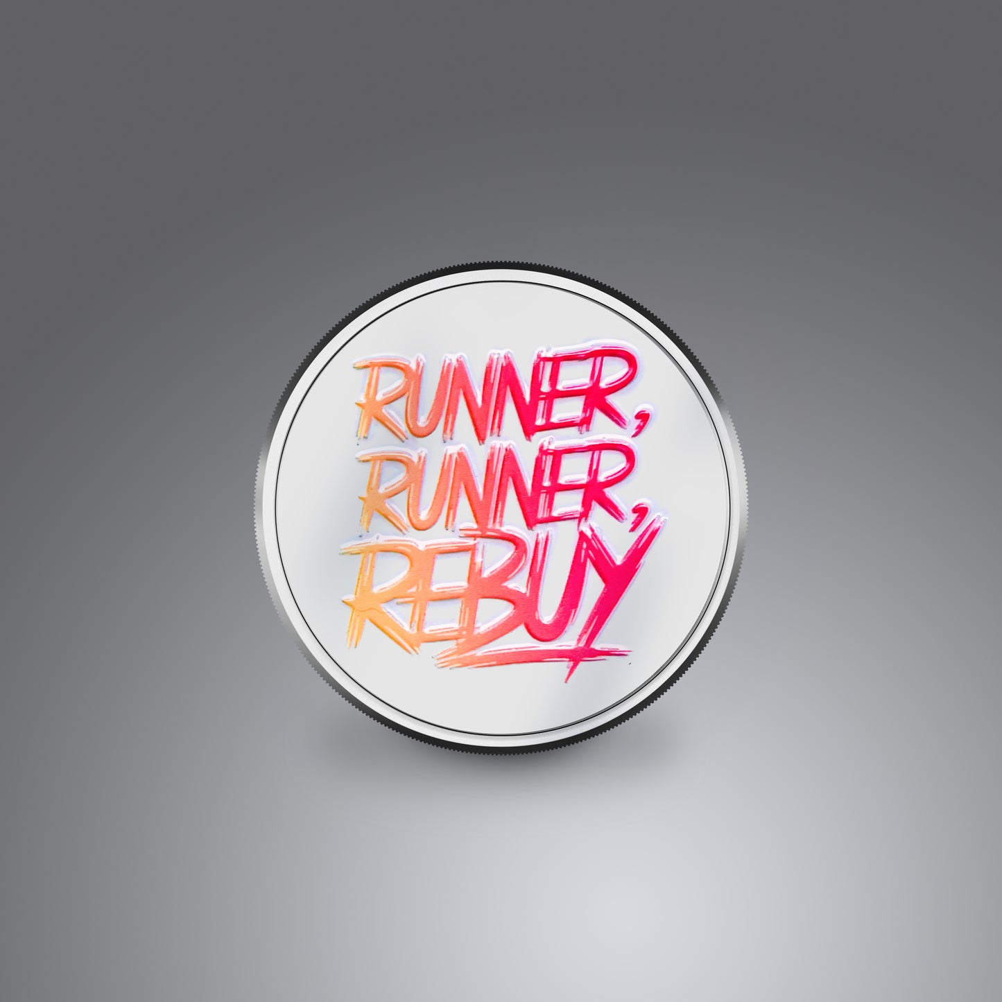 Card Protector Poker Guard - Black / White Metal