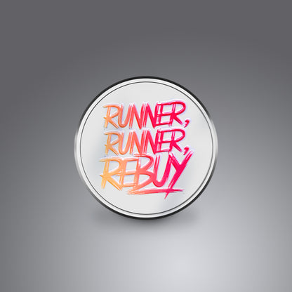 Card Protector Poker Guard - Black / White Metal