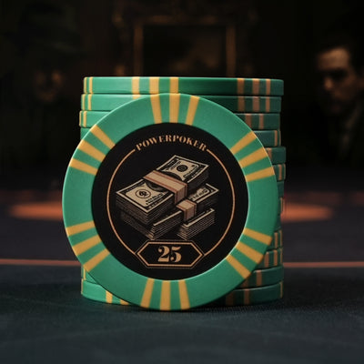 The Mafia Edition - Clay Poker Chips - Value 25 "The Loot" (50 pieces)